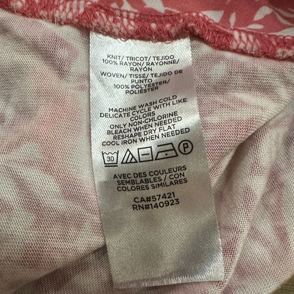 LOFT Pink and White Floral Blouse - Picture 6 of 6